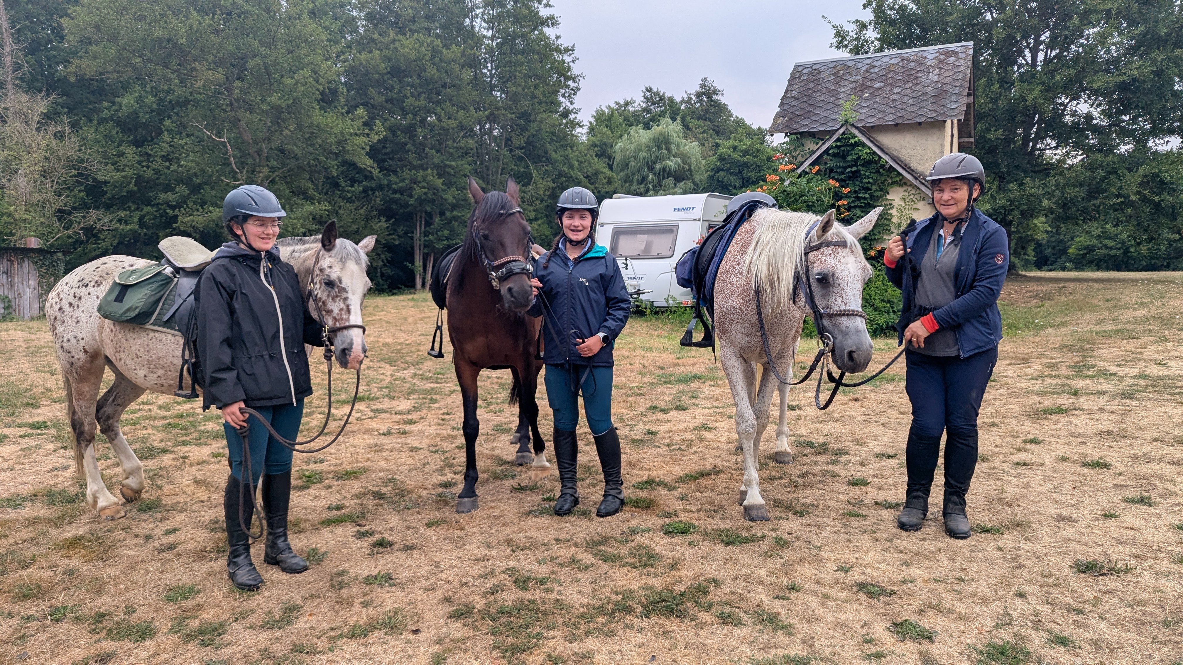 Met je eigen paard kamperen bij Moulin des Sablons.